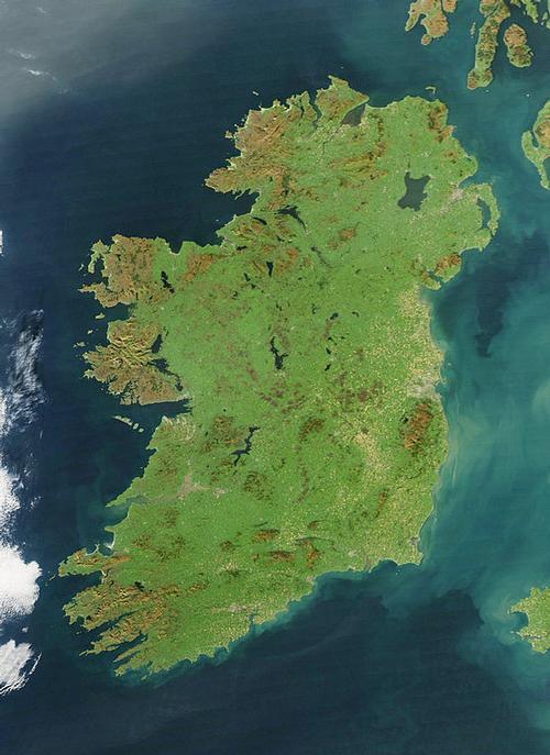 Ierland Satellietfoto
