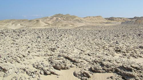 Woestijn in de buurt van de Rode Zee