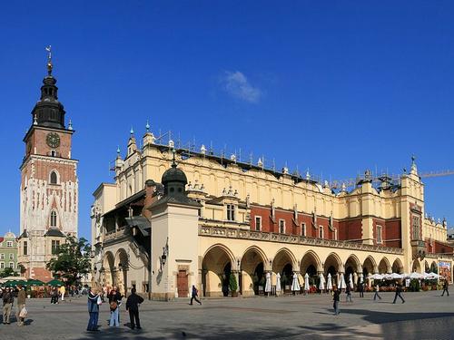 Stadhuis op het Marktplein in Krakow