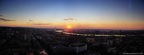Belgrado Panorama Zonsopgang