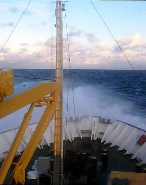 Ruwe zee in Drake Passage